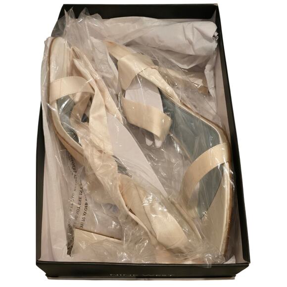 Nine West Kelsie Ankle Wrap Heeled Dress Sandals New Size 12 - Picture 6 of 6